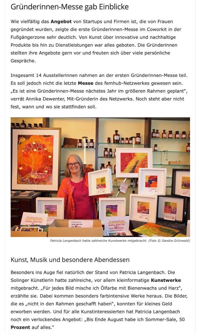 Das Solingen Magazin Weihnachtsmarkt Hospiz und Botanischer Garten Solingen Dezember 2023